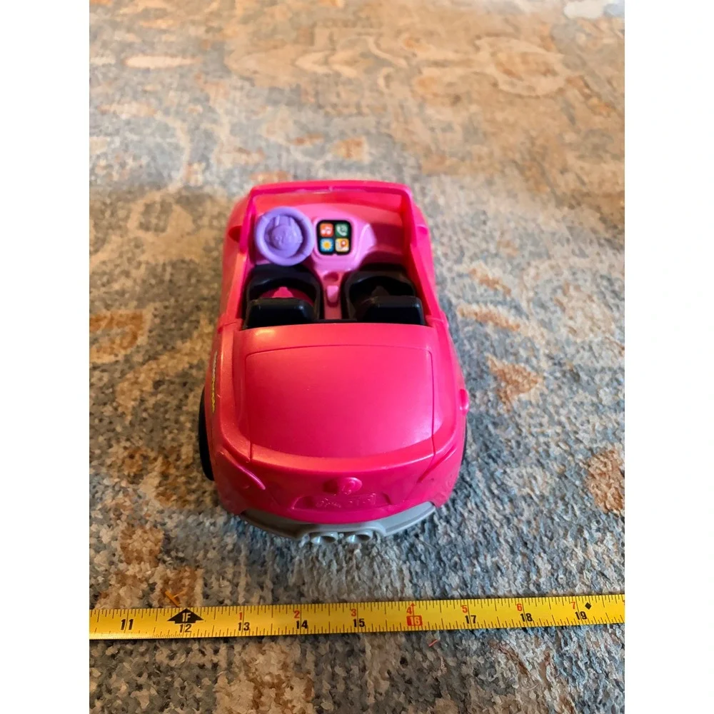 Fisher-Price Little People Barbie Pink Convertible Toddler Kids Toy Car w Sounds